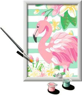 Ravensburger CreArt Think Pink Flamingo Color by numbers kit