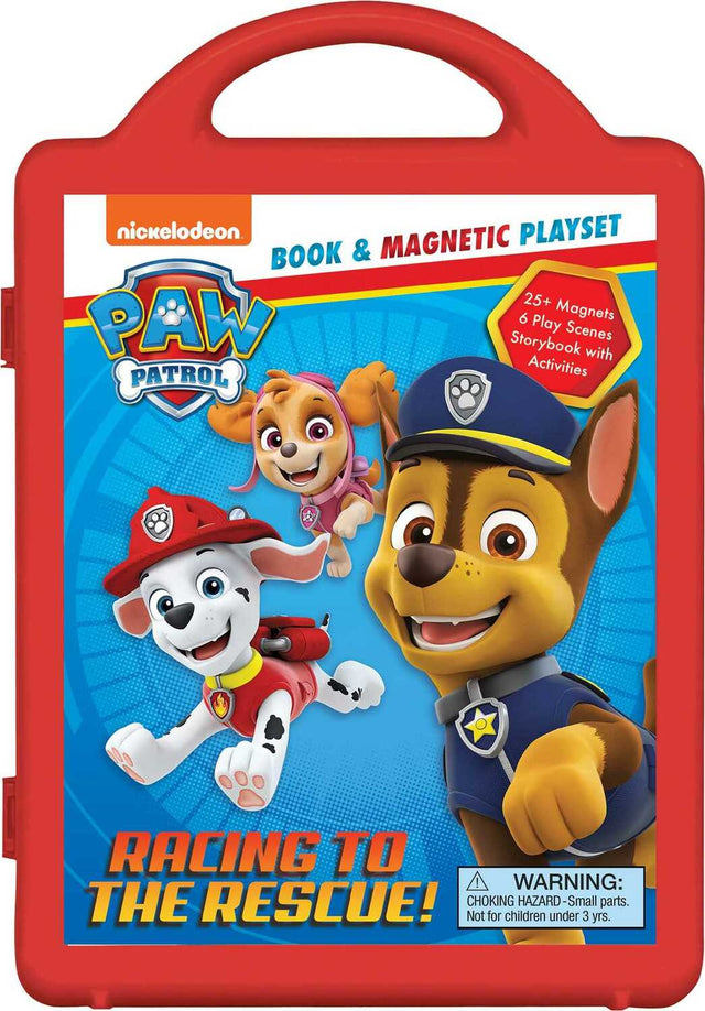 Nickelodeon PAW Patrol: Racing to the Rescue!: Book & Magnetic Play Set