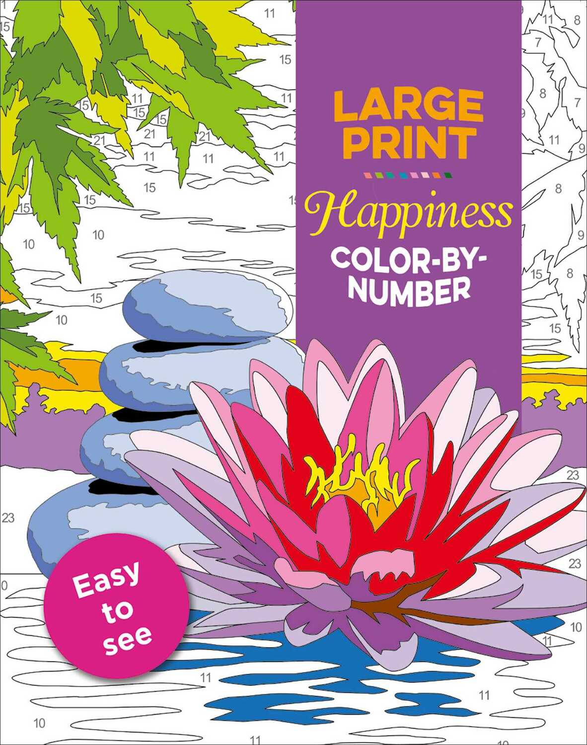 Large Print Happiness Color-by-Number