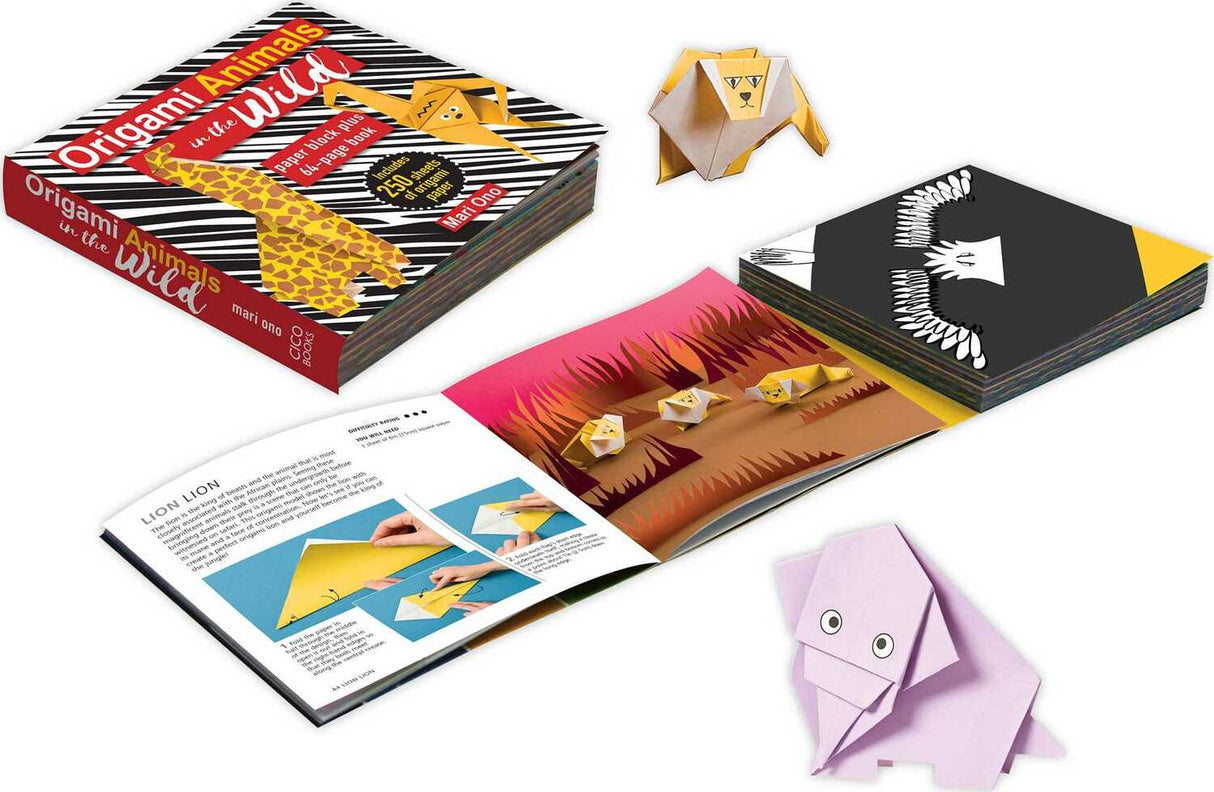 Origami Animals in the Wild: Paper pack plus 64-page book