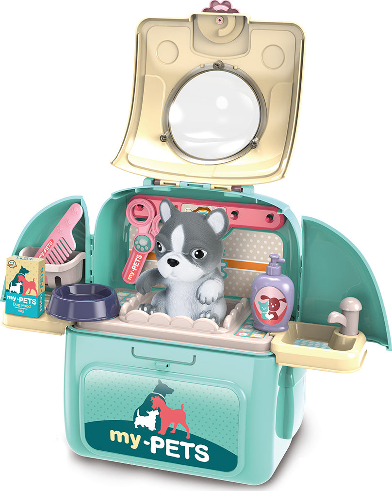 Pet Groomer's Backpack Playset