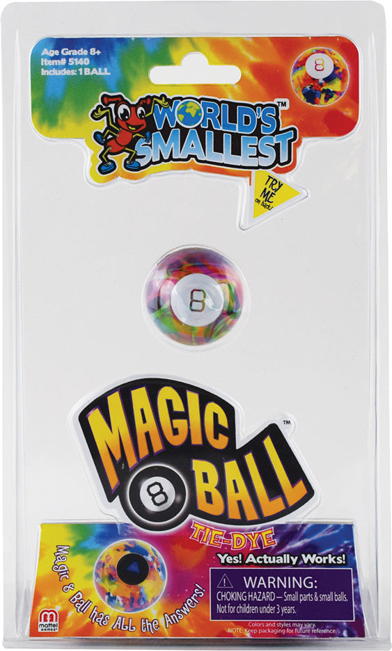 Worlds Smallest Magic 8 Ball-Tie Dye