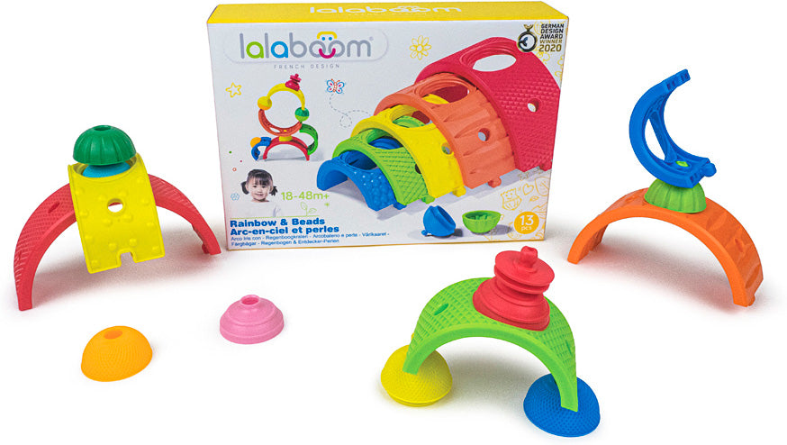 Lalaboom Rainbow & Beads - 13 pcs