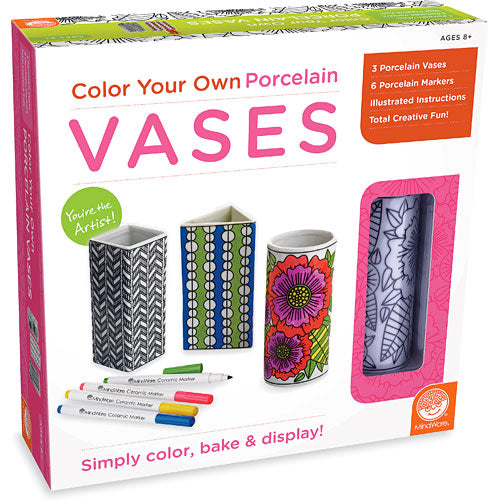 Color Your Own Porcelain Vases