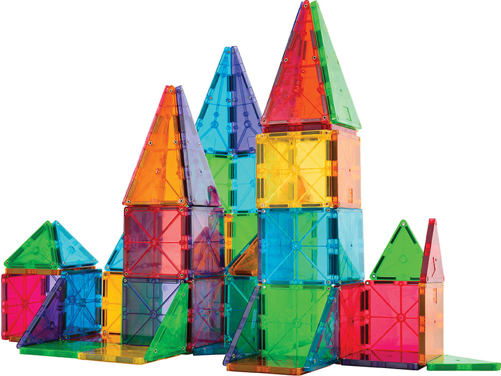 Magna-Tilesâ„¢ Clear Colors 100 Piece Set