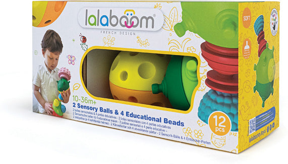 Lalaboom Sensory Balls & Beads - 12 pc