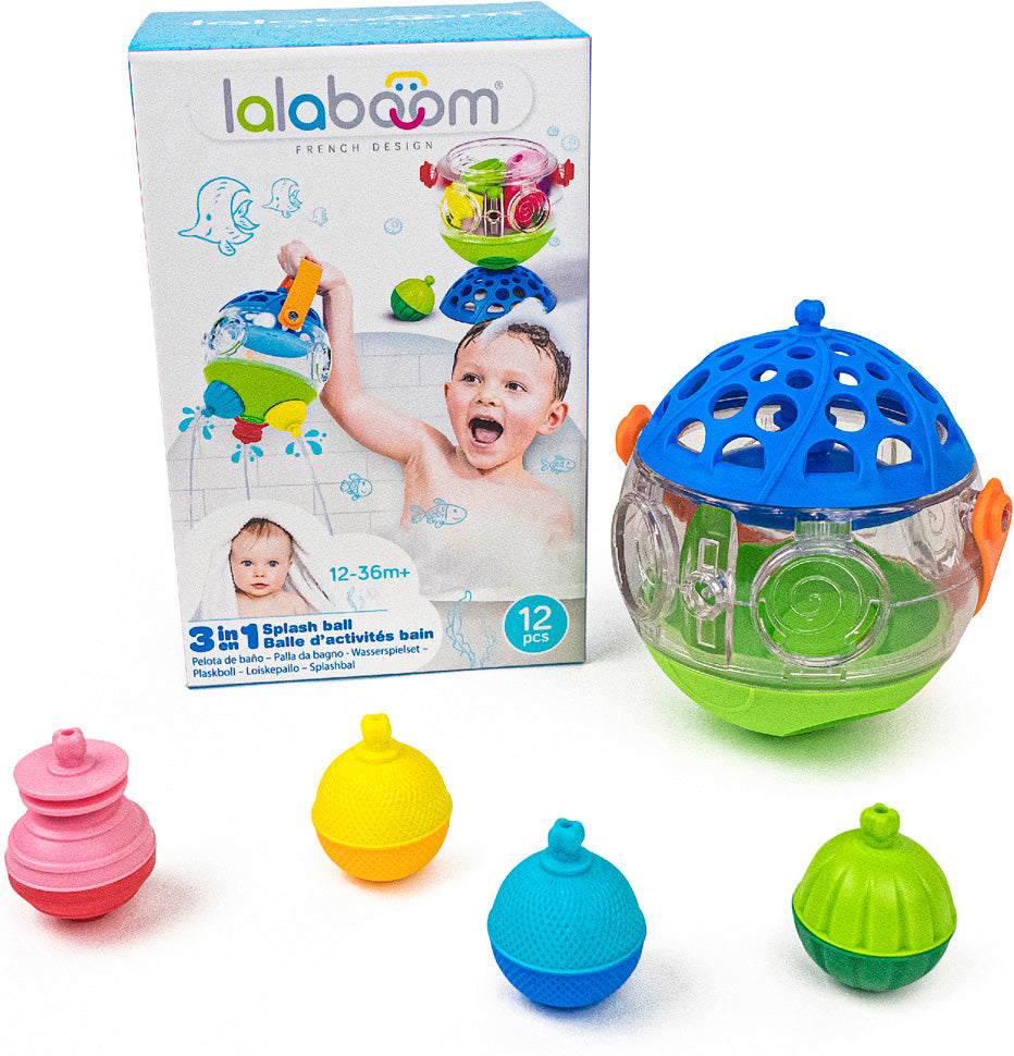 Lalaboom 3 in 1 Splash Ball 12 piece set