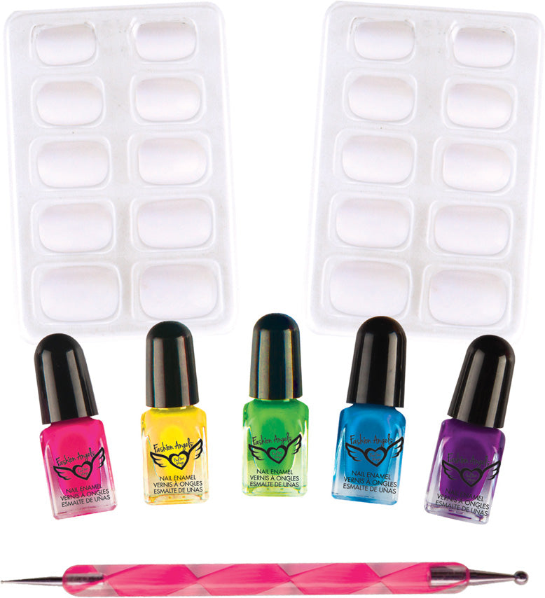 Neon Tie Dye Nails Mani Design Kit