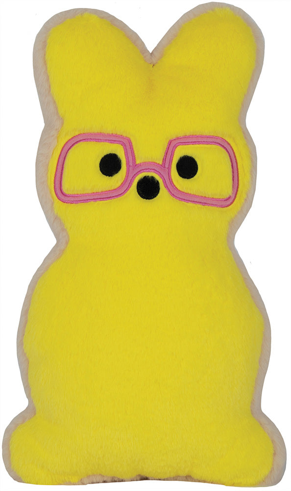 Bunny Cookie Furry Pillow - Yellow