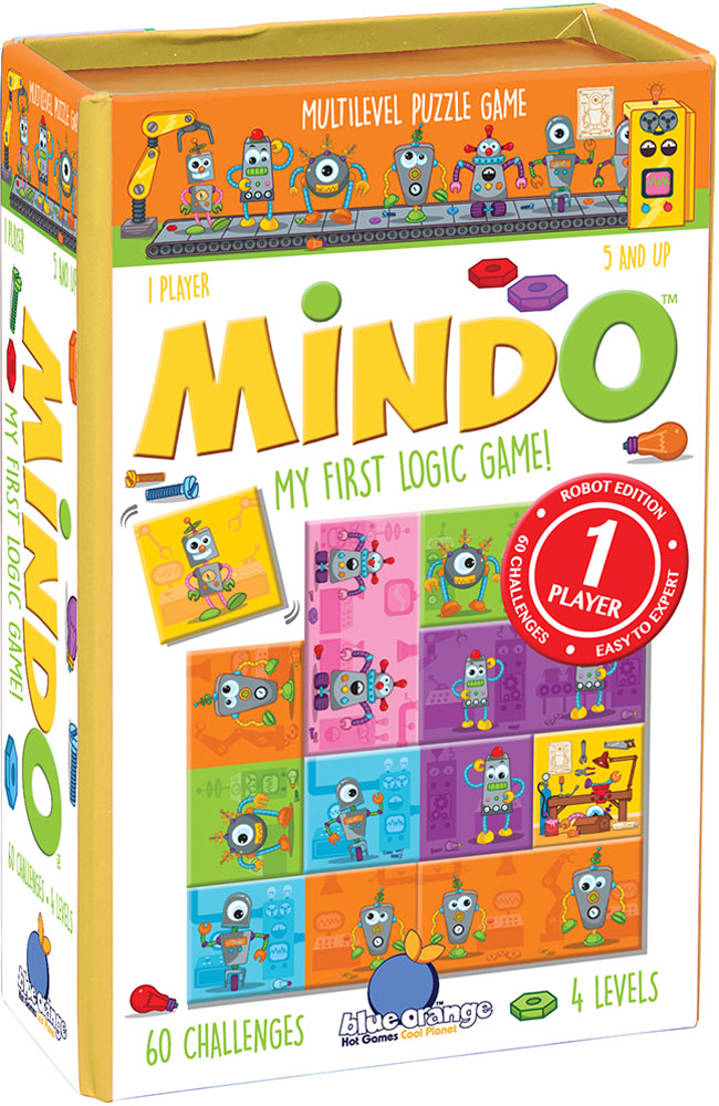 Blue Orange Mindo Logic Game - Robot