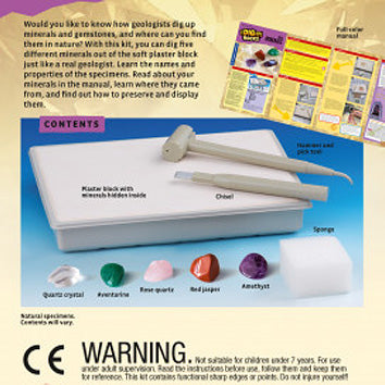 I Dig It! Rocks - Real Minerals Excavation Kit