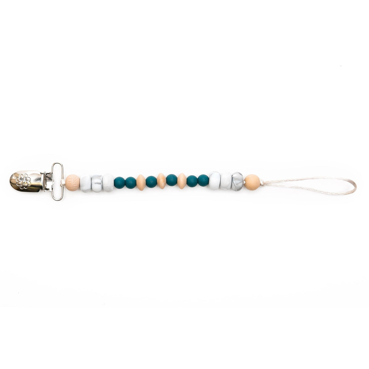 Toby Teal Pacifier Clip