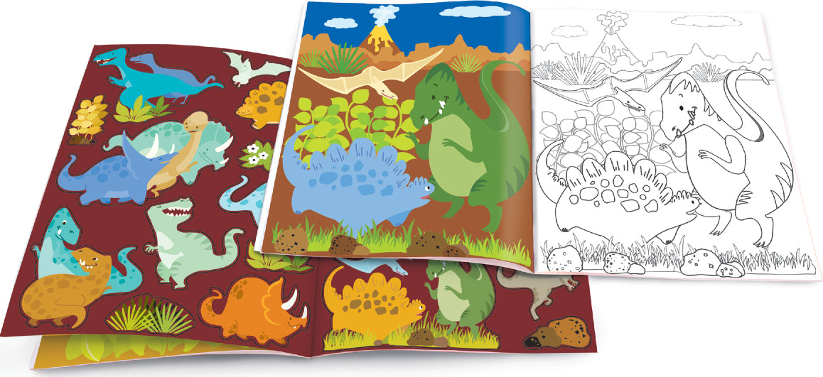 Dry Erase Coloring Book - Dinosaur World