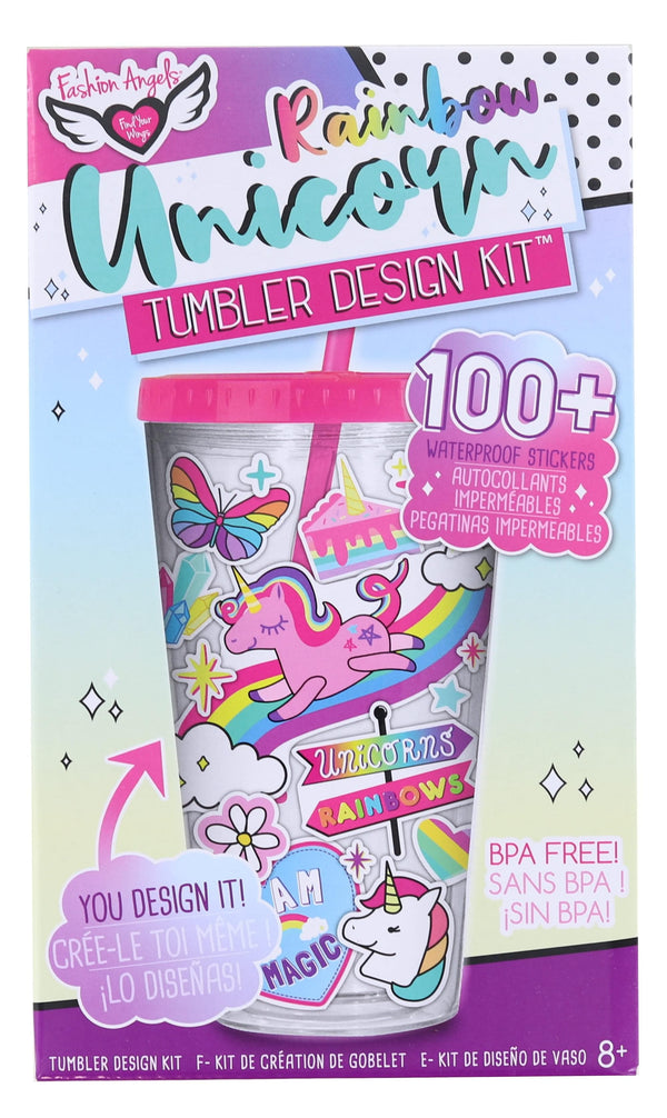 Rainbow Unicorn Tumbler Design