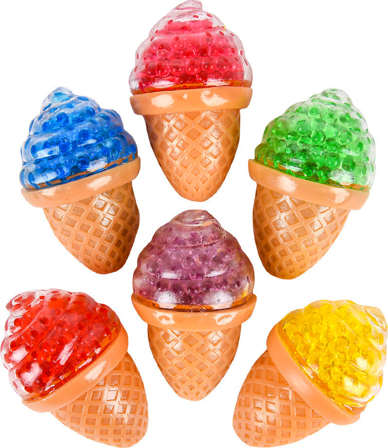 3.5" Squeezy Bead Ice Cream Cone