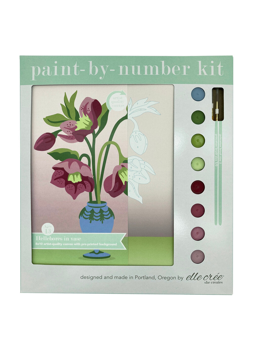 Paint-by-Number Hellebores