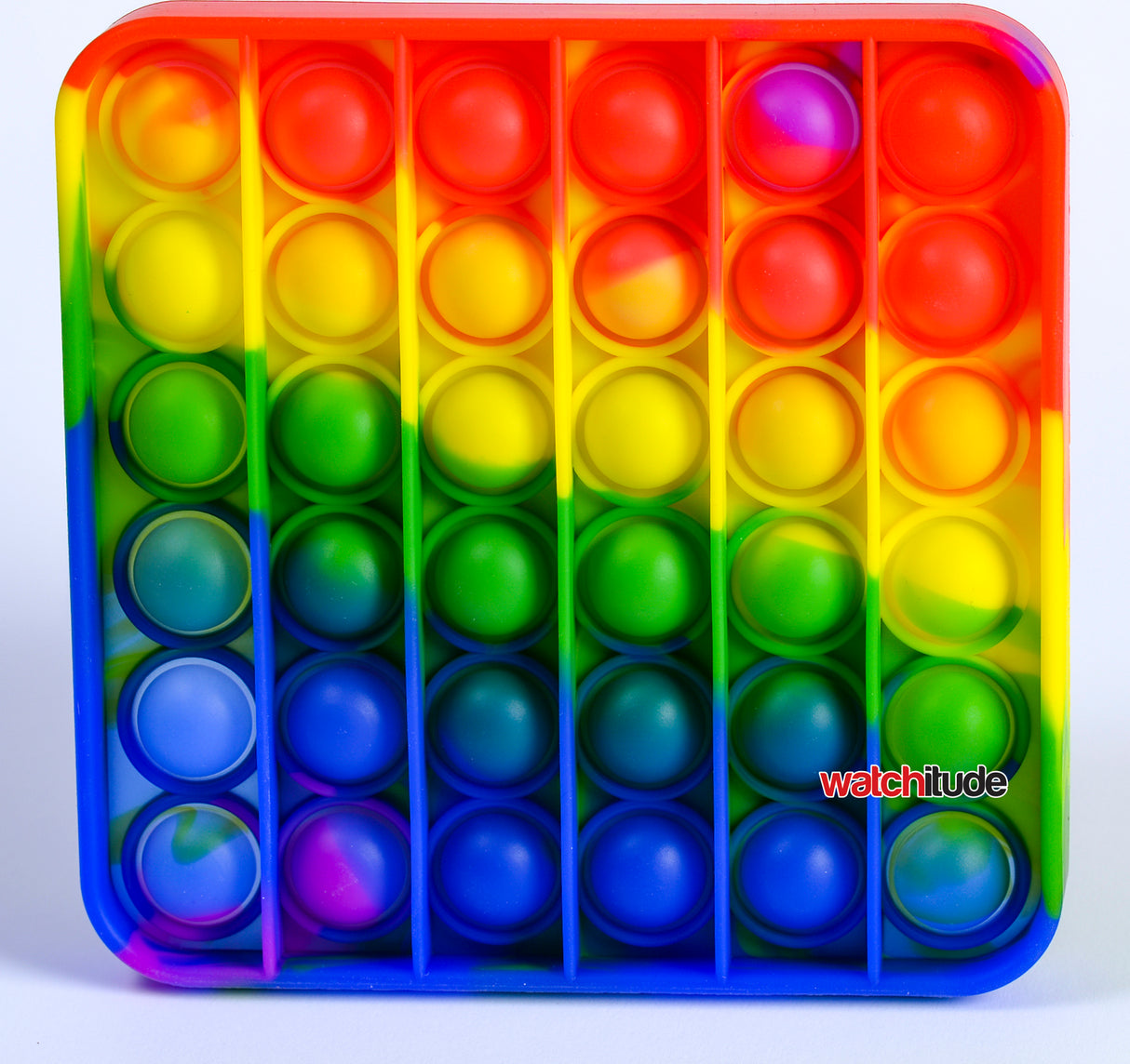 Rainbow Square - POP'd by Watchitude - Bubble Popping Toy