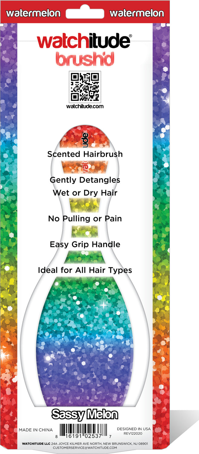 Sassy Melon - Scented Hair Brush By Watchitude