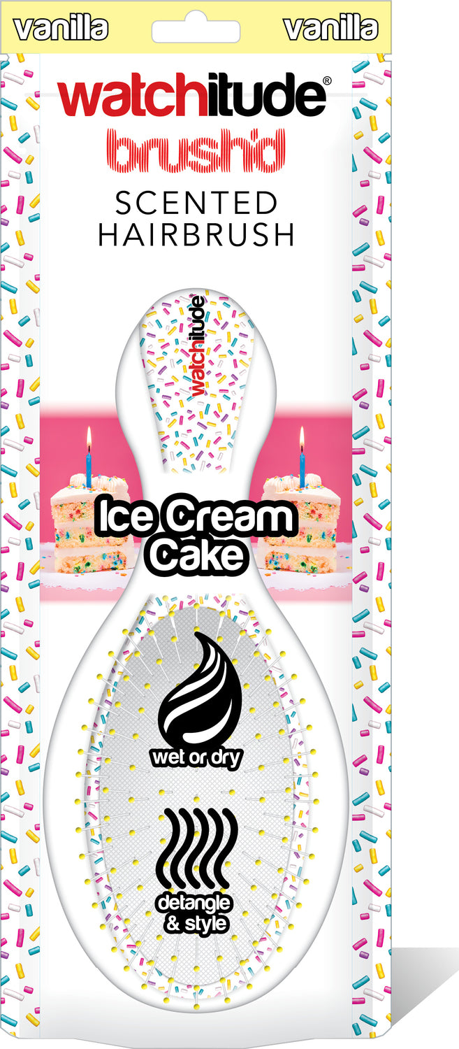 Ice Cream Cake - Scented Hair Brush By Watchitude