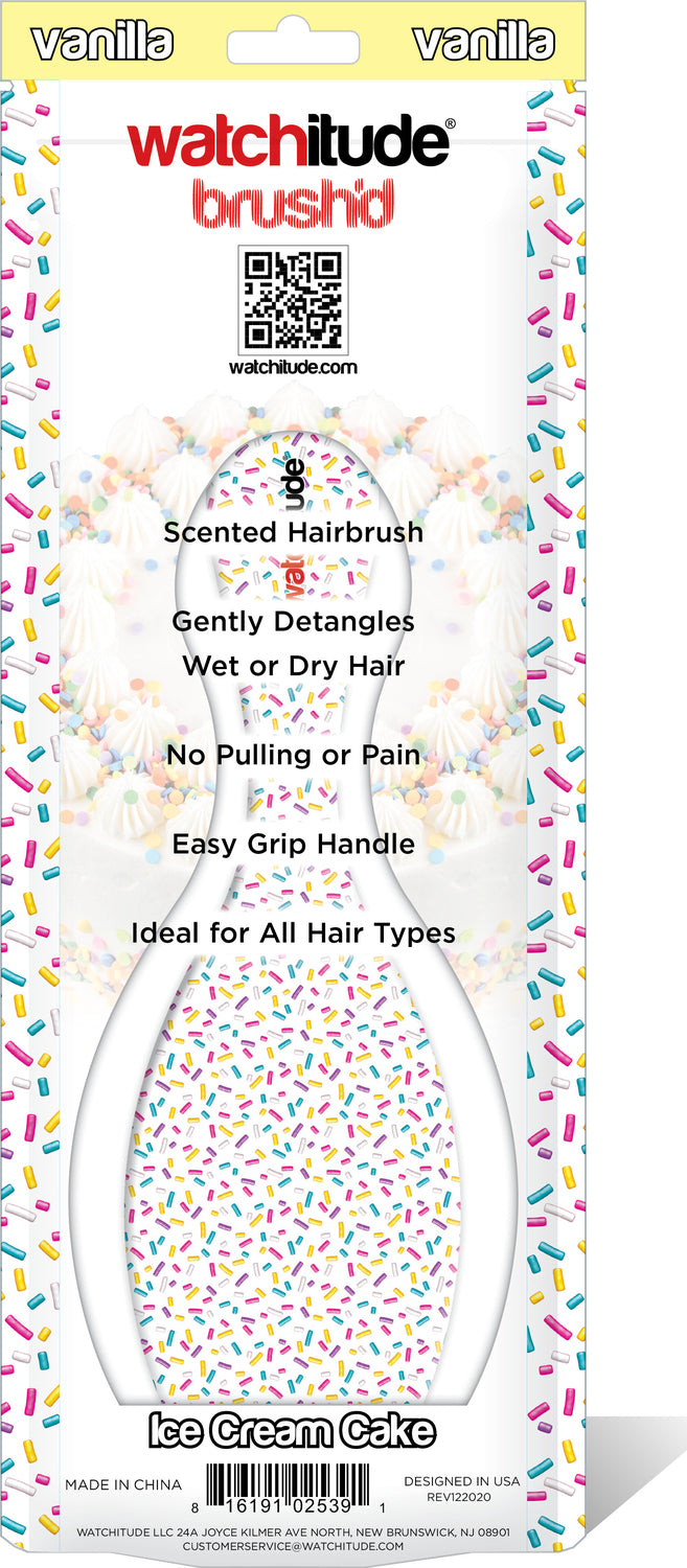Ice Cream Cake - Scented Hair Brush By Watchitude