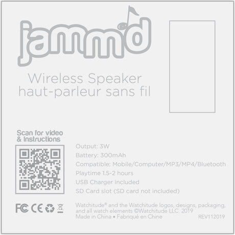 Butterfly - Jamm'D By Watchitude - Bluetooth Speaker