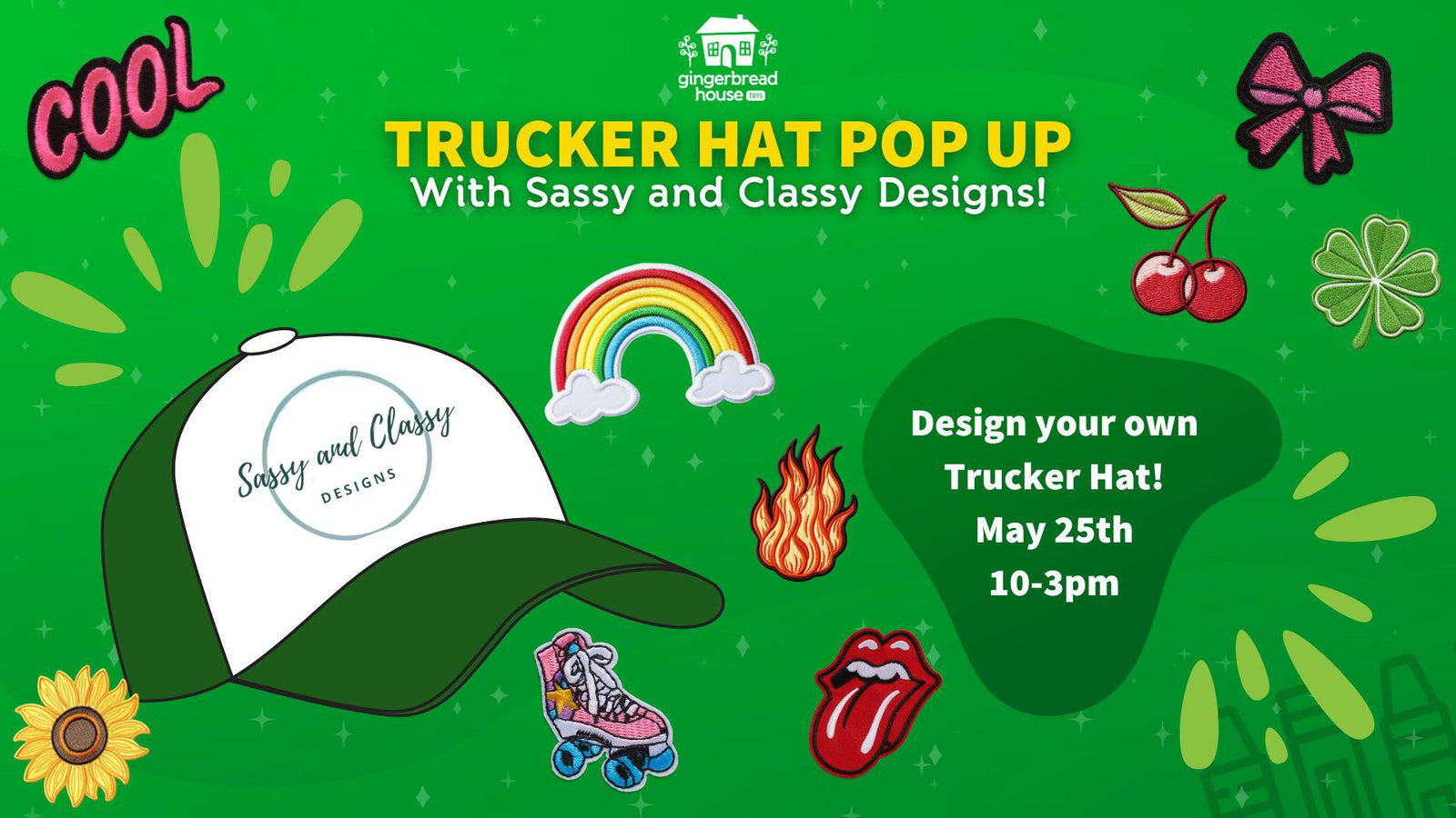 Trucker Hat Pop Up!