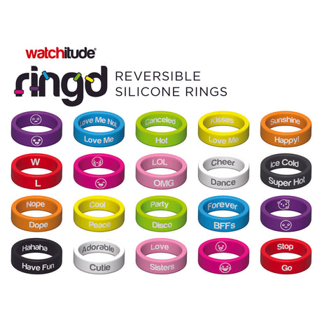 Ring'd - Reversible Silicone Rings by Watchitude - Assorted 4 pack