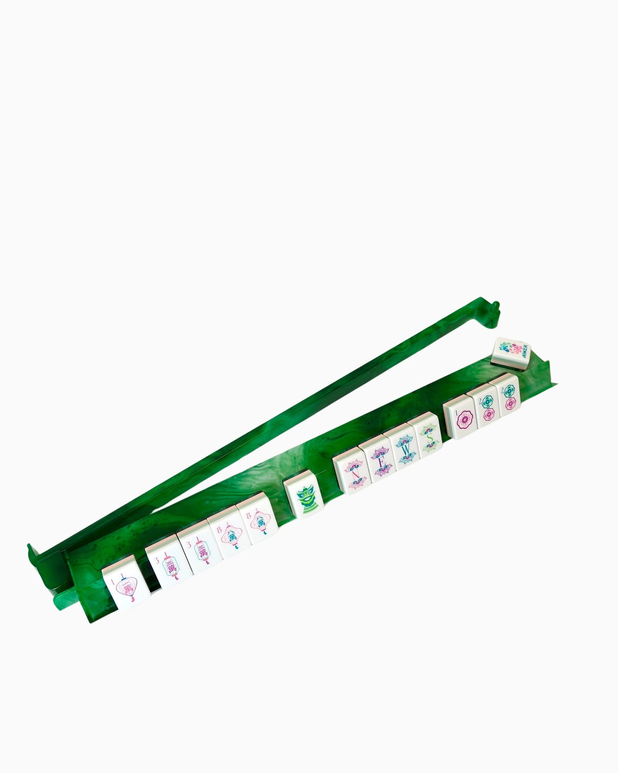 Agate Mahjong Rack and Pusher Set
