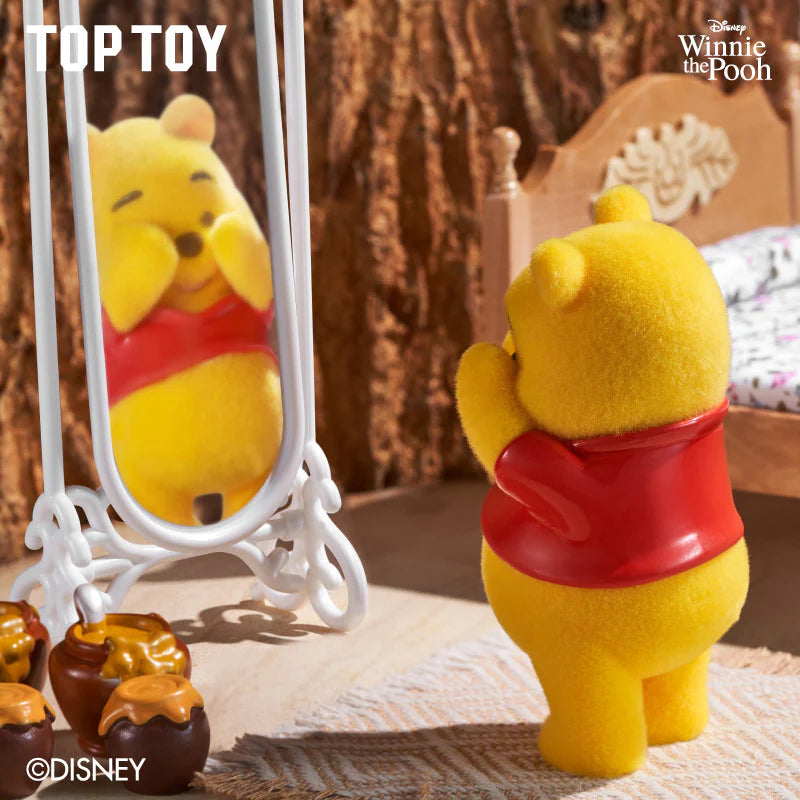 Winnie the Pooh Happy Everyday Series – Flocked Blind‑Box Figures