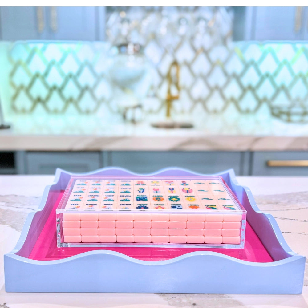 Mahjong Clear Acrylic Storage Box