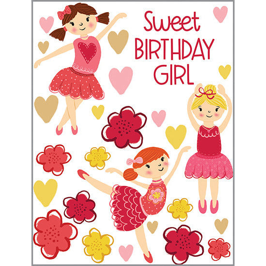 Ballerinas Birthday Card