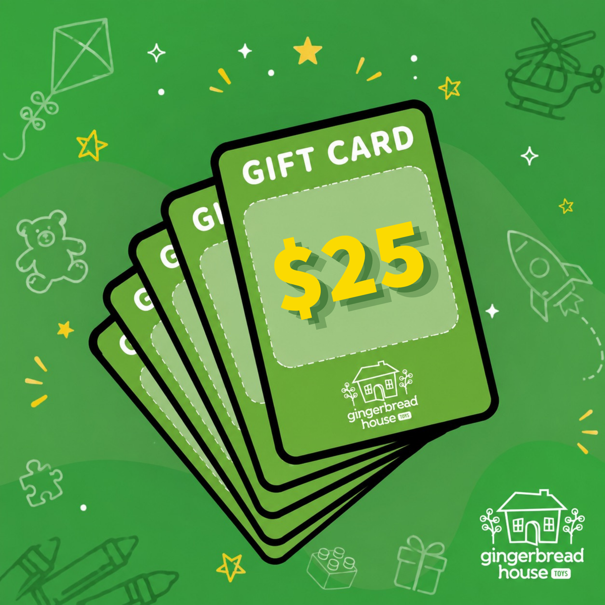Gingerbread House Toys Gift Card