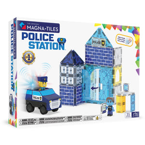 Magna-Tiles Police Station – 35-Piece Magnetic Building Set