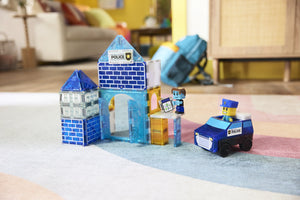 Magna-Tiles Police Station – 35-Piece Magnetic Building Set