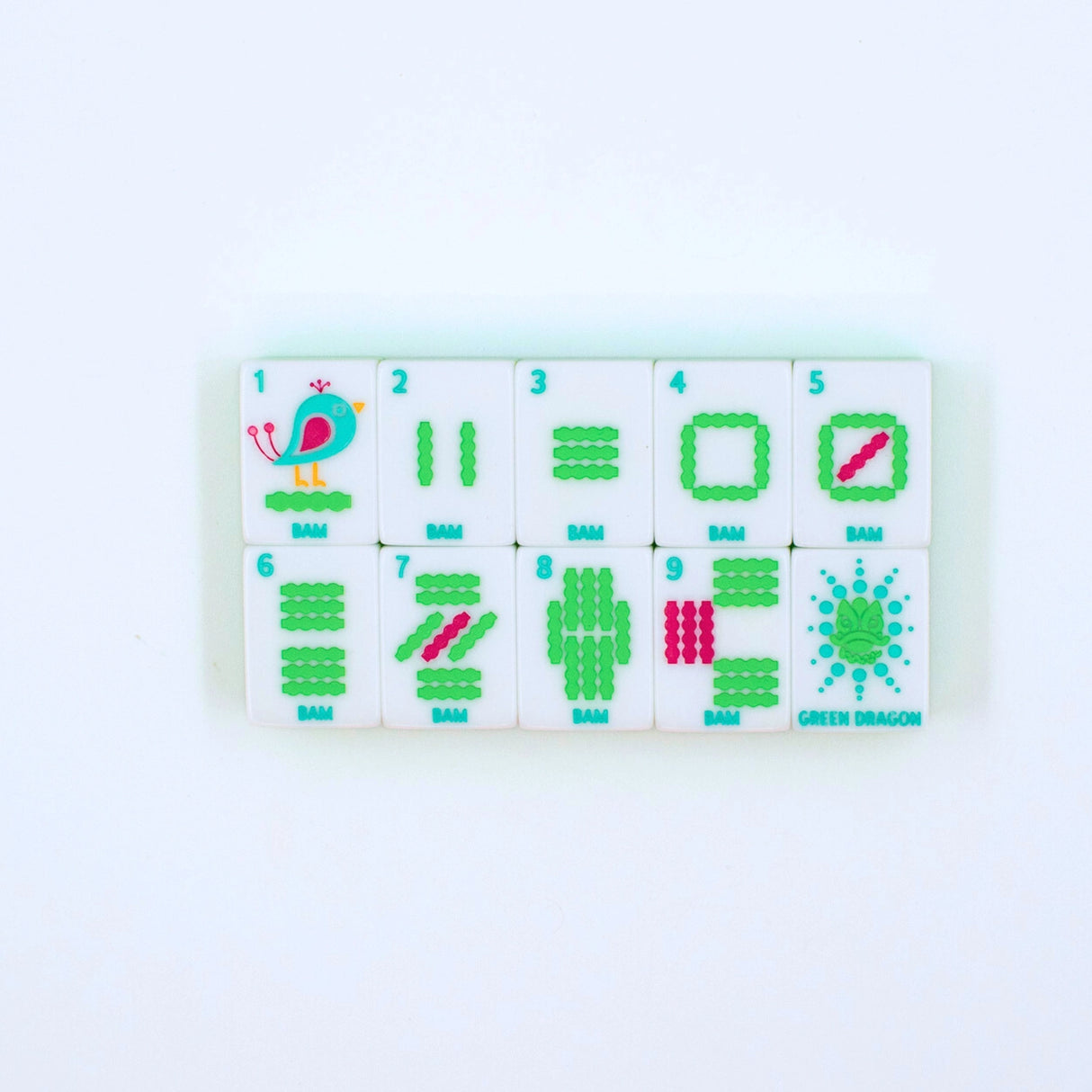Crystal Confetti Lemon-Lime | Mahjong with A Sprinkle of Color and Joy
