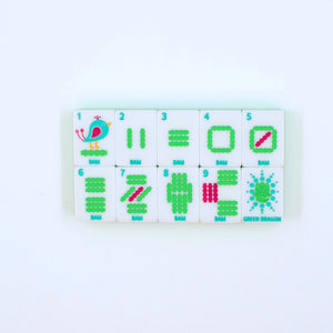 Crystal Confetti Lemon-Lime | Mahjong with A Sprinkle of Color and Joy