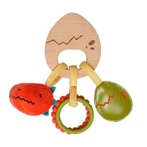 Wooden Rattle - Dino