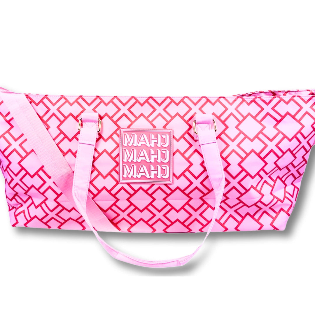 Mahjong Tote Bag | Wide with Zipper Closure