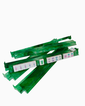 Agate Mahjong Rack and Pusher Set