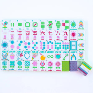 Crystal Confetti Lemon-Lime | Mahjong with A Sprinkle of Color and Joy