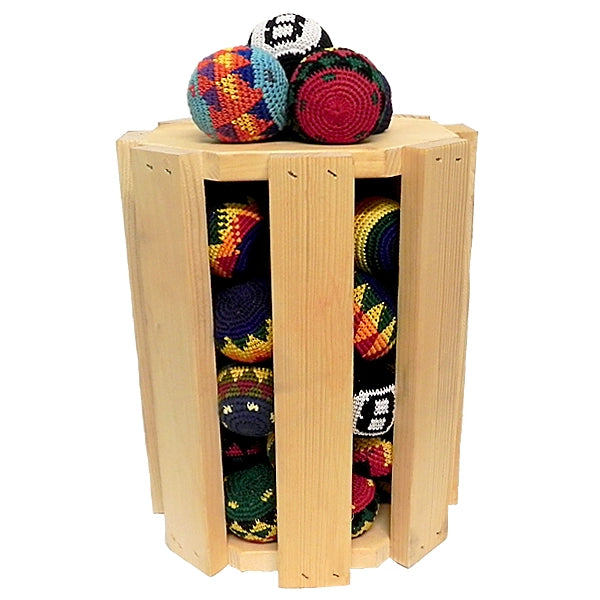 Multicolored Crochet Footbag Kick Ball Juggling Sack Toy