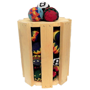 Multicolored Crochet Footbag Kick Ball Juggling Sack Toy