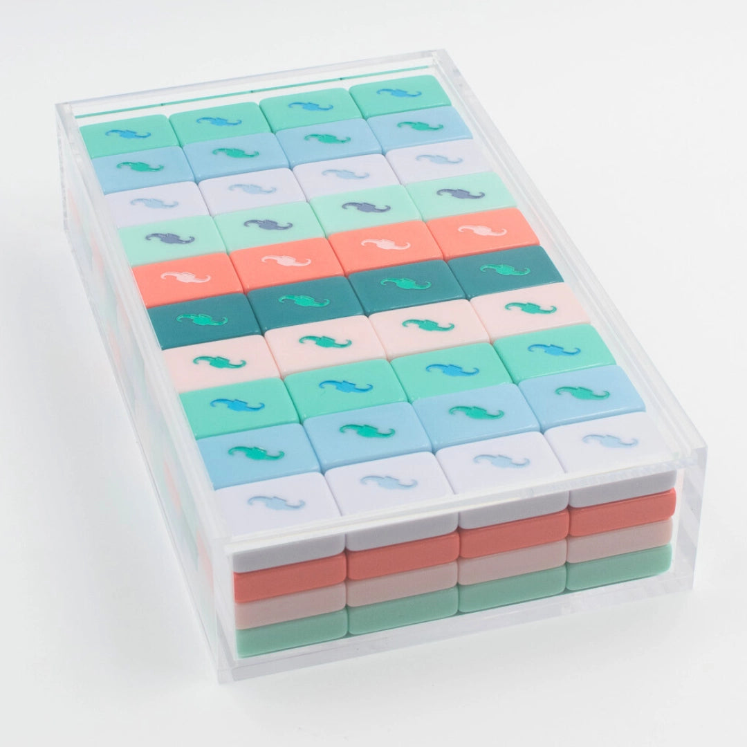 Mahjong Clear Acrylic Storage Box