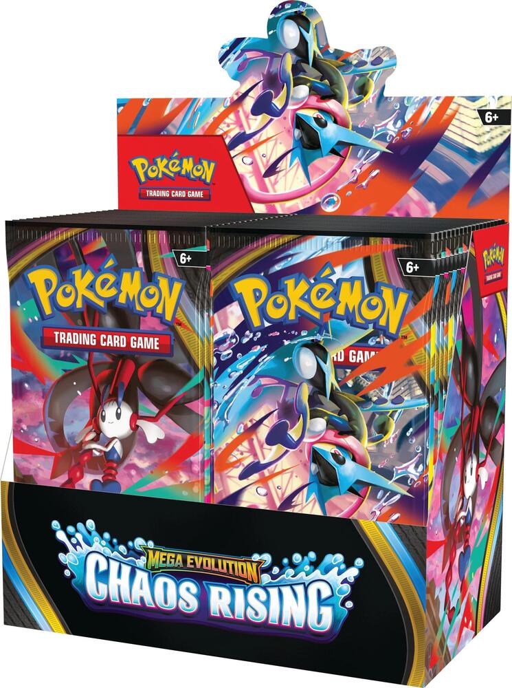 cheapest pokemon card packs Mega Evolution Chaos Rising Booster Pack Pokemon:Vaporeon #0134 -Cantaloupe ccg-accessories-binders Over 160 cards Dozens Lord Skitter's Blessing •