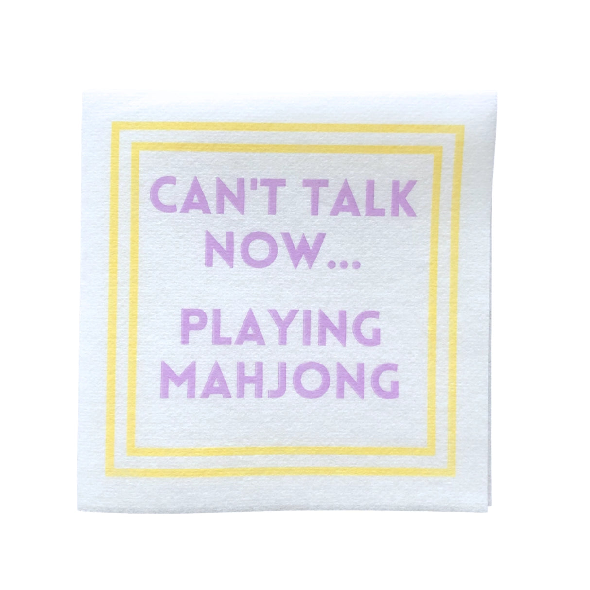 Mahjong Napkins | 5'' X 5'' Luxury, Linen-Feel, Eco-Friendly