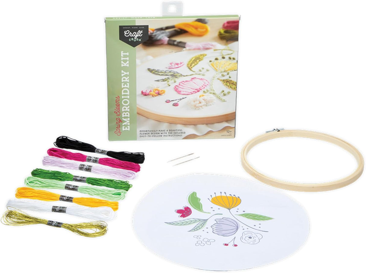 Craft-tastic Spring Blooms Embroidery Kit