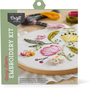 Craft-tastic Spring Blooms Embroidery Kit