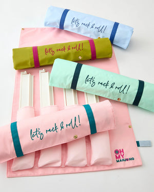 Oh My Mahjong Light Pink Let's Rack & Roll Bag