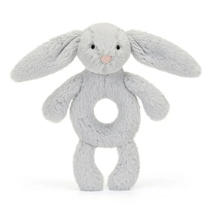 Ring Rattle - Grey Bunny