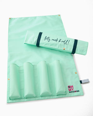 Oh My Mahjong Mint Rack & Roll Bag